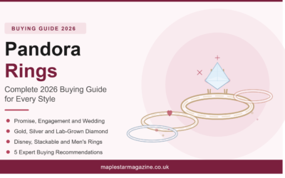 Pandora rings buying guide 2026 covering promise engagement wedding gold silver and lab-grown diamond styles at maplestarmagazine.co.uk