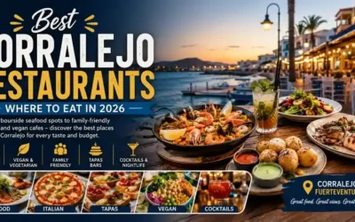 Corralejo restaurants harbour view Fuerteventura