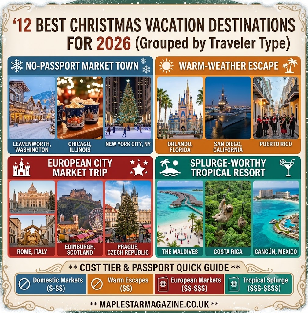 best Christmas vacations 2026 destinations guide | Maple Star Magazine