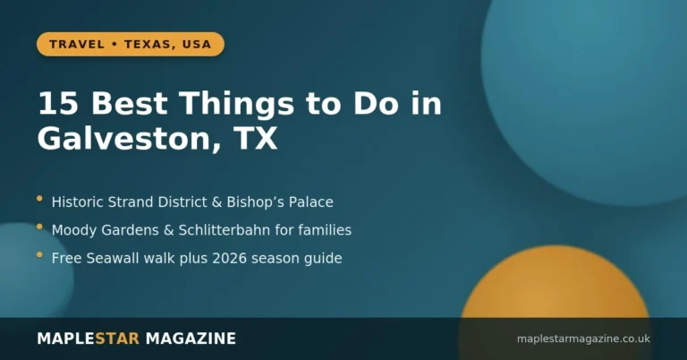 things to do in Galveston TX Strand and Seawall guide | Maple Star Magazine