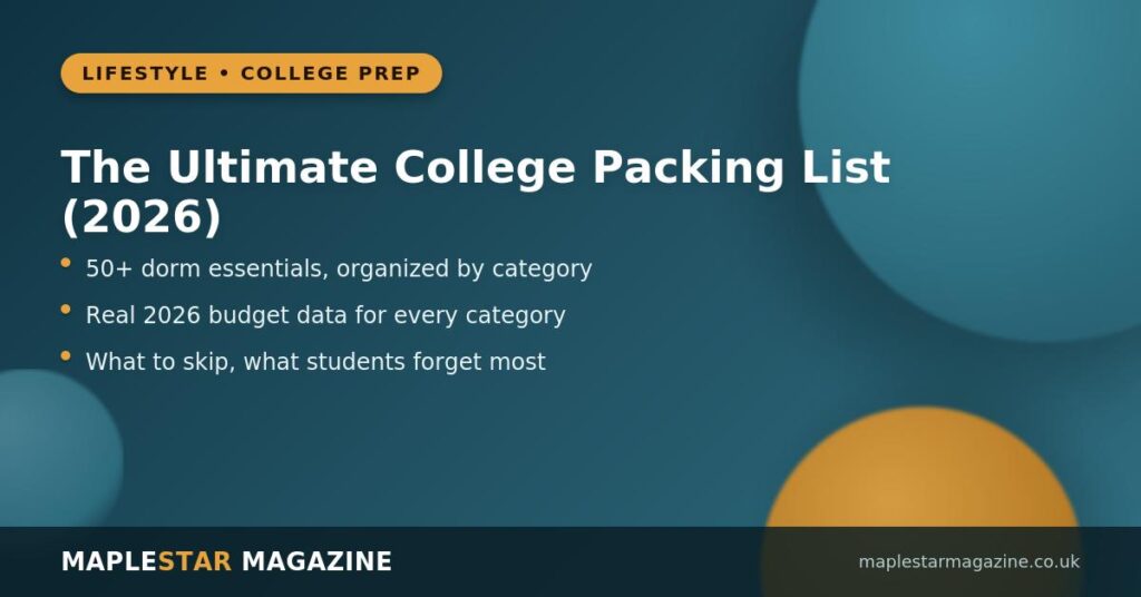 The Ultimate College Packing List for 2026: 50+ Dorm Essentials