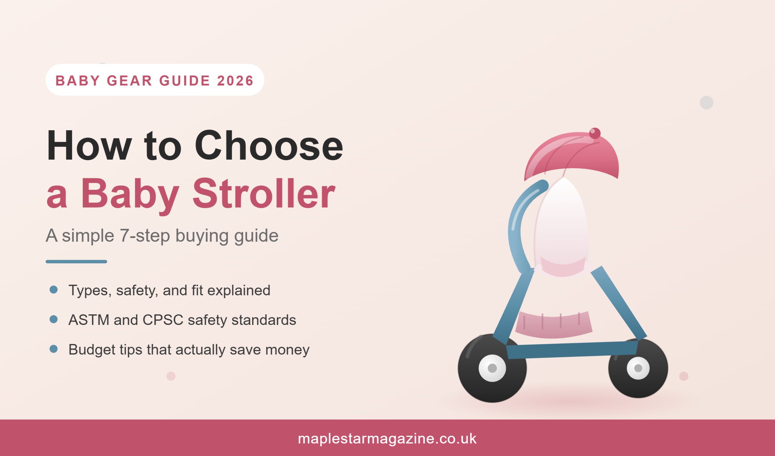 How to choose a baby stroller step by step buying guide at maplestarmagazine.co.uk