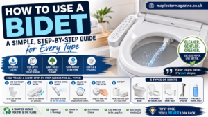 how to use a bidet step by step guide 2026 | maplestarmagazine.co.uk
