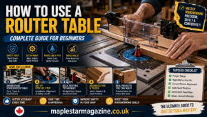 How to use a router table on a home workbench