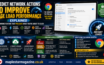 Predict network actions to improve page load performance setting in Chrome