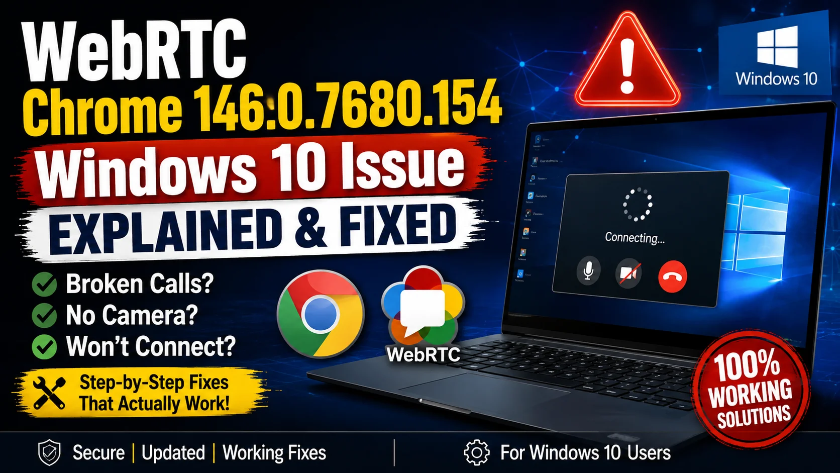 WebRTC Chrome Fix for Windows 10